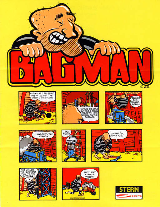 Bagman (Taito) Arcade Game Cover